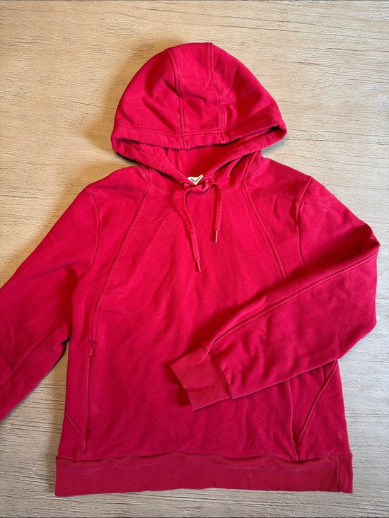 Athleta Tops - Athleta Red Hooded Pullover Sweatshirt